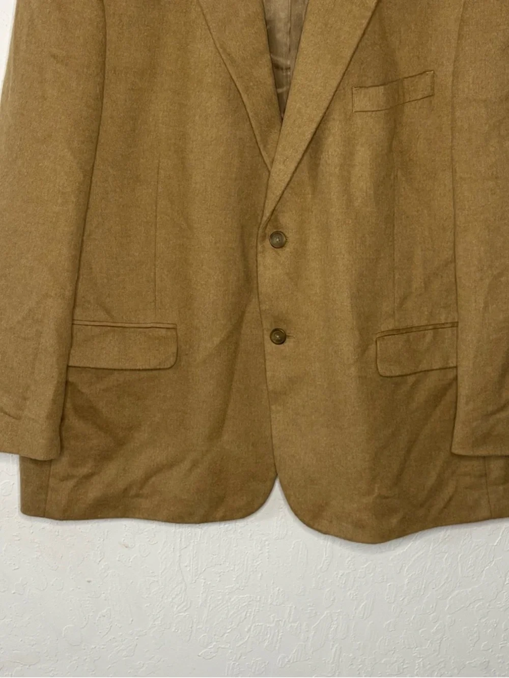 Joseph & Feiss Jacket Mens 50 Regular Beige Tan 100% Camelhair Blazer Sport Coat